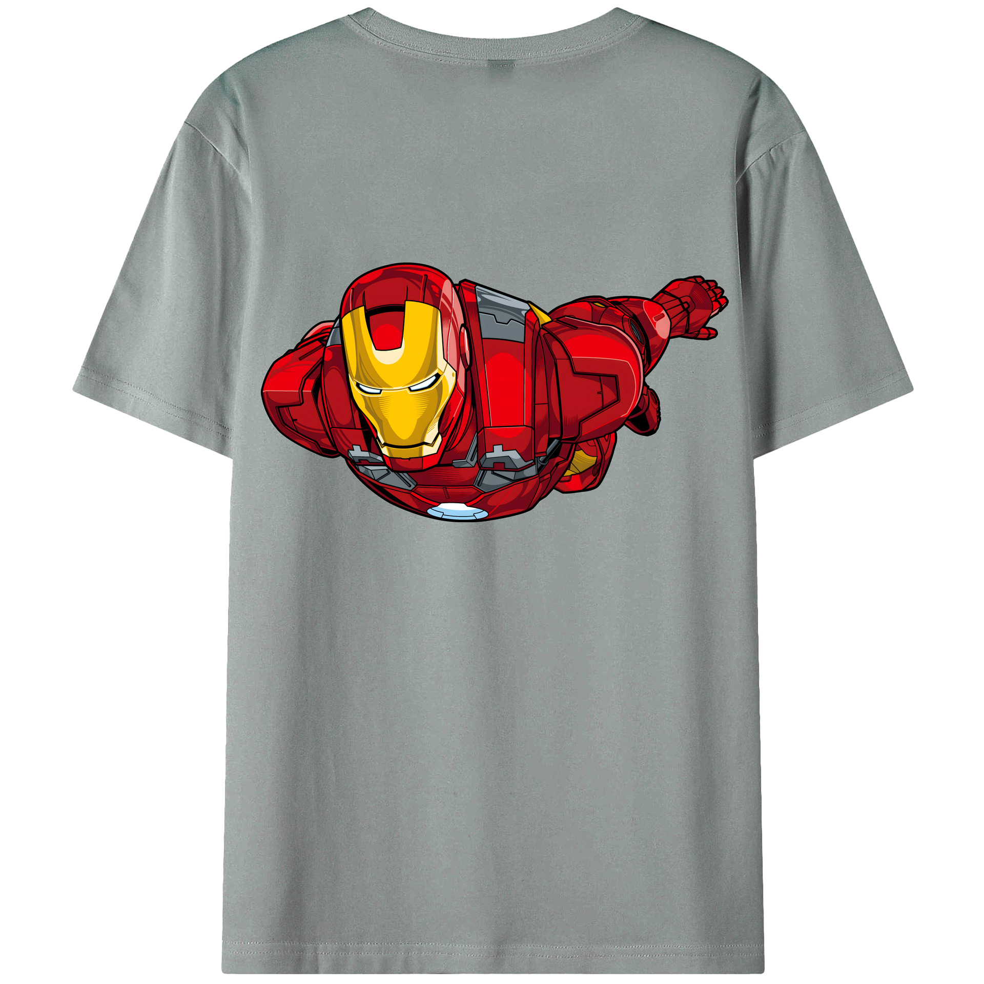 （画像用） アベンジャーズ The Avengers 綿100％ メンズ半袖Tシャツ（バックプリント） 通気性